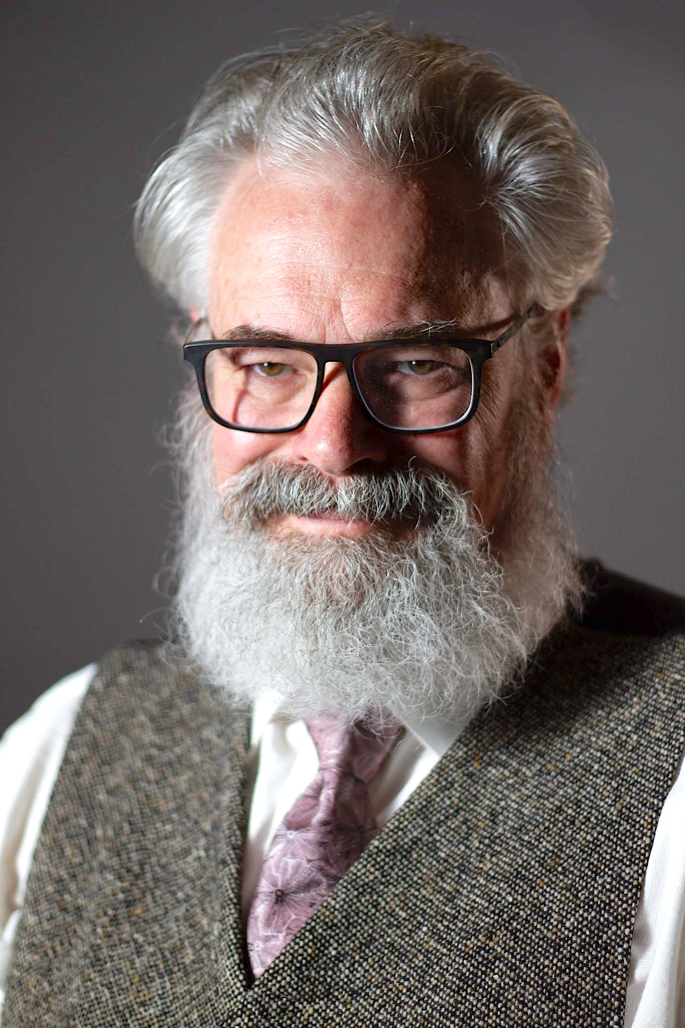 John Dugaw B&W headshot trimmed beard